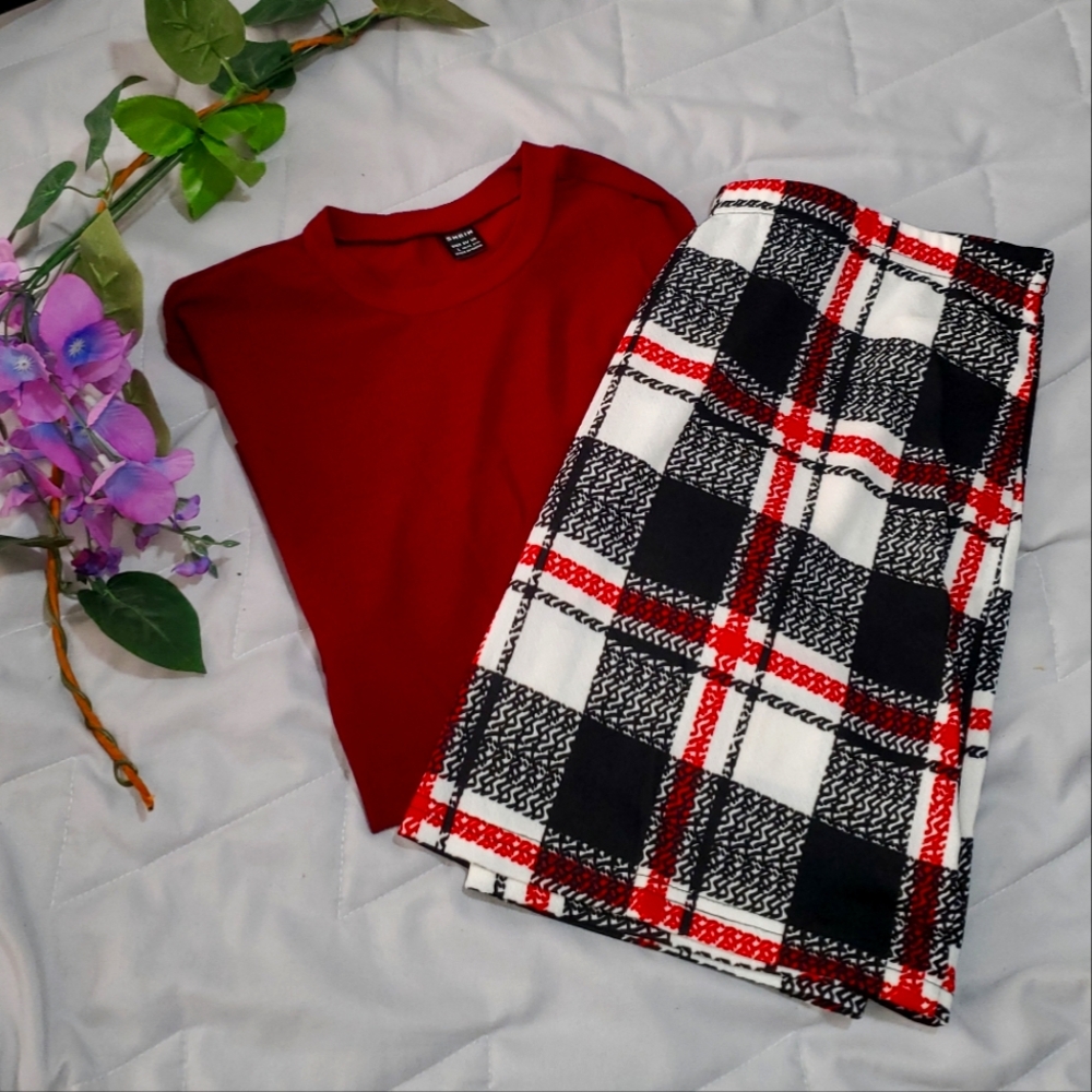 Shein Plaid Outfit